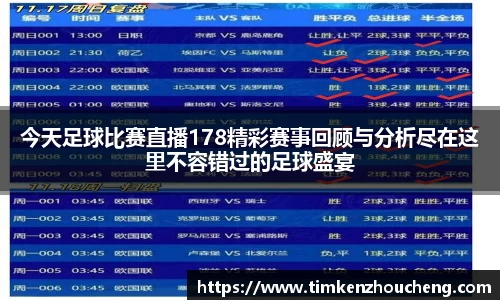 今天足球比赛直播178精彩赛事回顾与分析尽在这里不容错过的足球盛宴