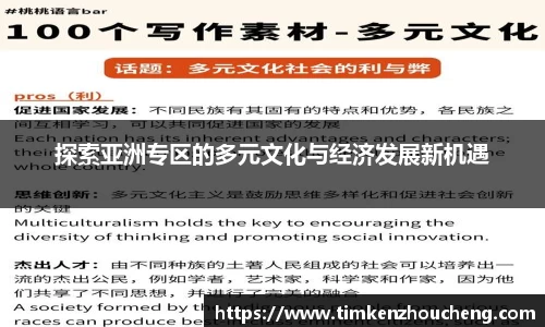 探索亚洲专区的多元文化与经济发展新机遇